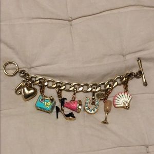 Juicy couture gold charm bracelet